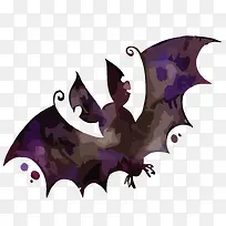 矢量哥特风水彩蝙蝠素材-空若网 矢量哥特风水彩蝙蝠素材-空若网