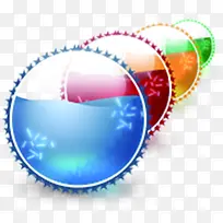 彩色花纹光效装饰-空若网 彩色花纹光效装饰-空若网