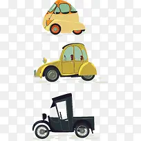 矢量手绘卡通小汽车-空若网 矢量手绘卡通小汽车-空若网