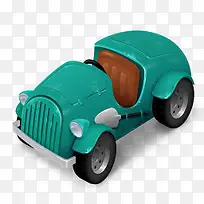 蓝色可爱小汽车卡通-空若网 蓝色可爱小汽车卡通-空若网