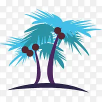 卡通椰子树-空若网 卡通椰子树-空若网