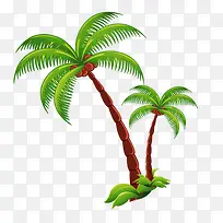 卡通椰子树-空若网 卡通椰子树-空若网