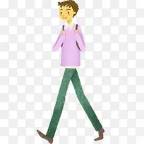 时尚手绘踏青男生-空若网 时尚手绘踏青男生-空若网