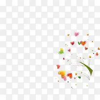 彩色创意爱心装饰-空若网 彩色创意爱心装饰-空若网