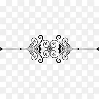 黑色爱心线条装饰-空若网 黑色爱心线条装饰-空若网