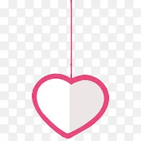 粉爱心装饰线-空若网 粉爱心装饰线-空若网