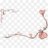 爱心边框装饰-空若网 爱心边框装饰-空若网