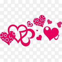 玫红爱心元素-空若网 玫红爱心元素-空若网