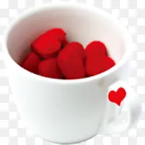 爱心瓷杯元素-空若网 爱心瓷杯元素-空若网