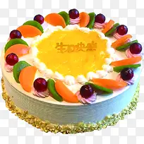 圆形水果装饰蛋糕-空若网 圆形水果装饰蛋糕-空若网