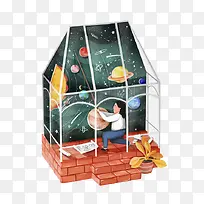 卡通玻璃房-空若网 卡通玻璃房-空若网