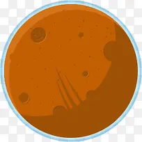 橙色卡通星球海报背景-空若网 橙色卡通星球海报背景-空若网