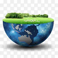绿色创意地球-空若网 绿色创意地球-空若网