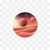 矢量宇宙插画-空若网 矢量宇宙插画-空若网