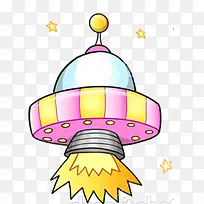 宇宙飞船卡通手绘-空若网 宇宙飞船卡通手绘-空若网