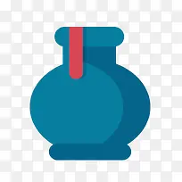 矢量蓝色罐子素材-空若网 矢量蓝色罐子素材-空若网