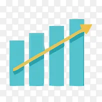 矢量蓝色统计图素材-空若网 矢量蓝色统计图素材-空若网