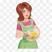 卡通做饭妈妈-空若网 卡通做饭妈妈-空若网