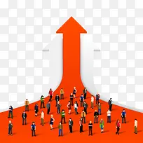 箭头人群创意-空若网 箭头人群创意-空若网