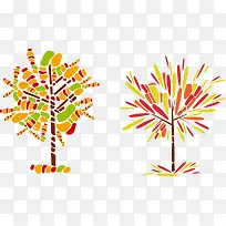 矢量创意树素材-空若网 矢量创意树素材-空若网