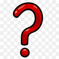 红色手绘问号-空若网 红色手绘问号-空若网