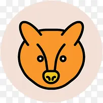 手绘动物动物剪影-空若网 手绘动物动物剪影-空若网