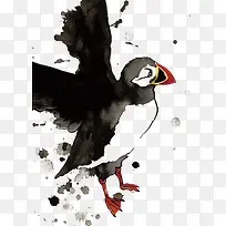 矢量水墨鸟-空若网 矢量水墨鸟-空若网