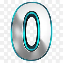 蓝色质感立体数字-空若网 蓝色质感立体数字-空若网