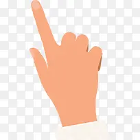 手绘黄色手指标签-空若网 手绘黄色手指标签-空若网