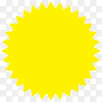 黄色花边促销标签-空若网 黄色花边促销标签-空若网