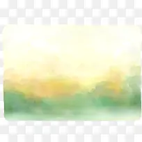 手绘水彩草地阳光-空若网 手绘水彩草地阳光-空若网