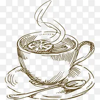 手绘咖啡图案-空若网 手绘咖啡图案-空若网