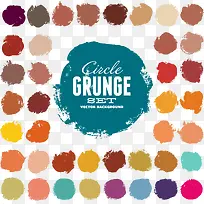 矢量手绘彩色笔触-空若网 矢量手绘彩色笔触-空若网