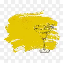 鸡尾酒插画-空若网 鸡尾酒插画-空若网