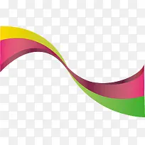 抽象彩色曲线线条-空若网 抽象彩色曲线线条-空若网