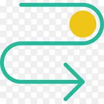 曲线箭头图标-空若网 曲线箭头图标-空若网