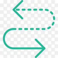 曲线箭头图标-空若网 曲线箭头图标-空若网