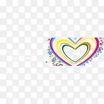 彩色爱心名片背景-空若网 彩色爱心名片背景-空若网
