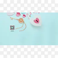 蓝色简约彩色爱心-空若网 蓝色简约彩色爱心-空若网