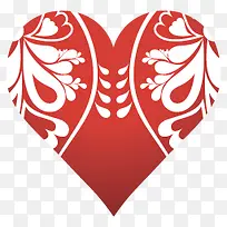翅膀花纹红心图标-空若网 翅膀花纹红心图标-空若网
