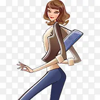 手绘时尚服饰美女-空若网 手绘时尚服饰美女-空若网