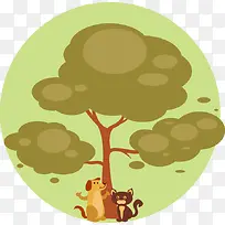 卡通树素材-空若网 卡通树素材-空若网