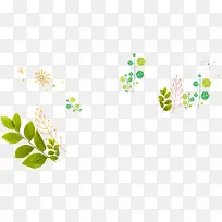 手绘彩色植物树叶-空若网 手绘彩色植物树叶-空若网