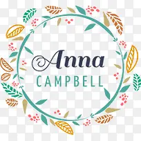 彩色手绘树叶图标-空若网 彩色手绘树叶图标-空若网