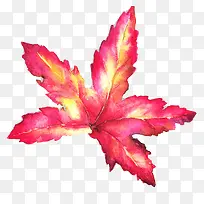 粉黄色手绘水彩树叶-空若网 粉黄色手绘水彩树叶-空若网