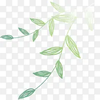 可爱手绘朦胧树叶-空若网 可爱手绘朦胧树叶-空若网