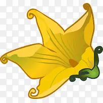 卡通手绘黄色小花-空若网 卡通手绘黄色小花-空若网