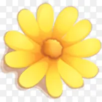 黄色卡通可爱小花-空若网 黄色卡通可爱小花-空若网