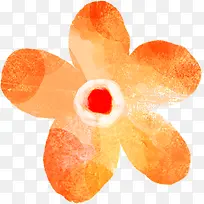 手绘黄色水彩小花-空若网 手绘黄色水彩小花-空若网