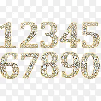 水钻数字艺术字-空若网 水钻数字艺术字-空若网